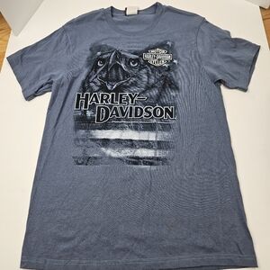 Harley-Davidson T-Shirt Vtg M Made In USA Eagle‎ Columbia TN Mule Capital